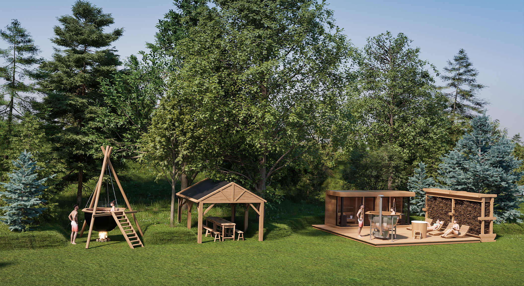 wizualizacja lava spa zone